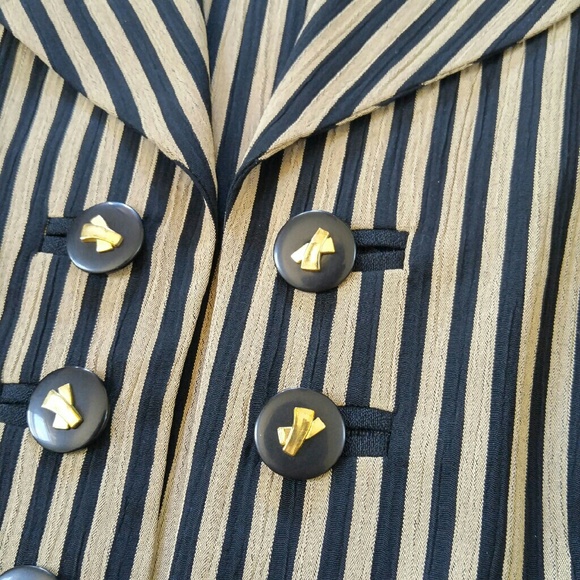 Scarlett striped Crop Jacket Blazer - Picture 3 of 4